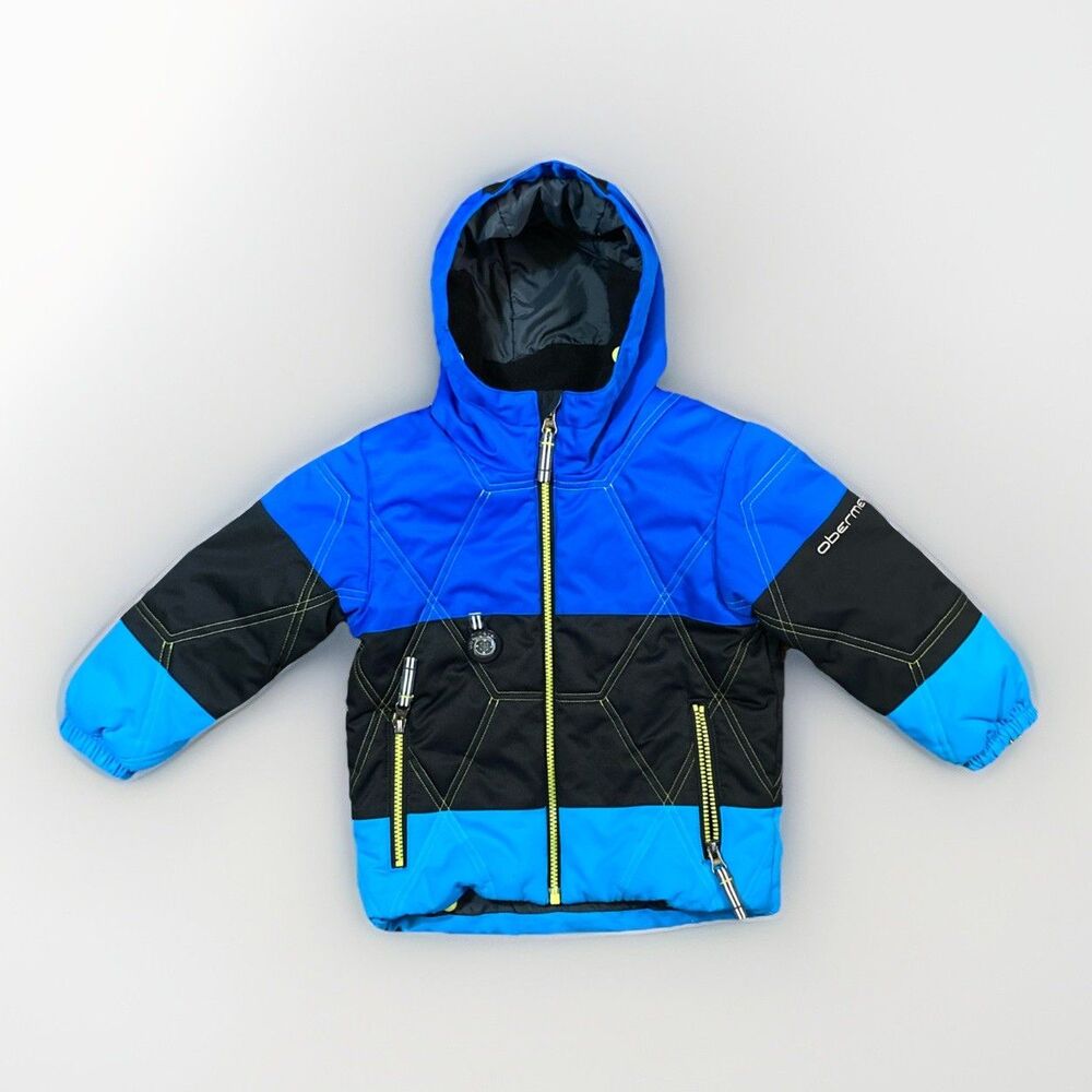 Obermeyer Kids Boys Blue Snow Ski Waterproof Insulated Jacket Coat Sz 3